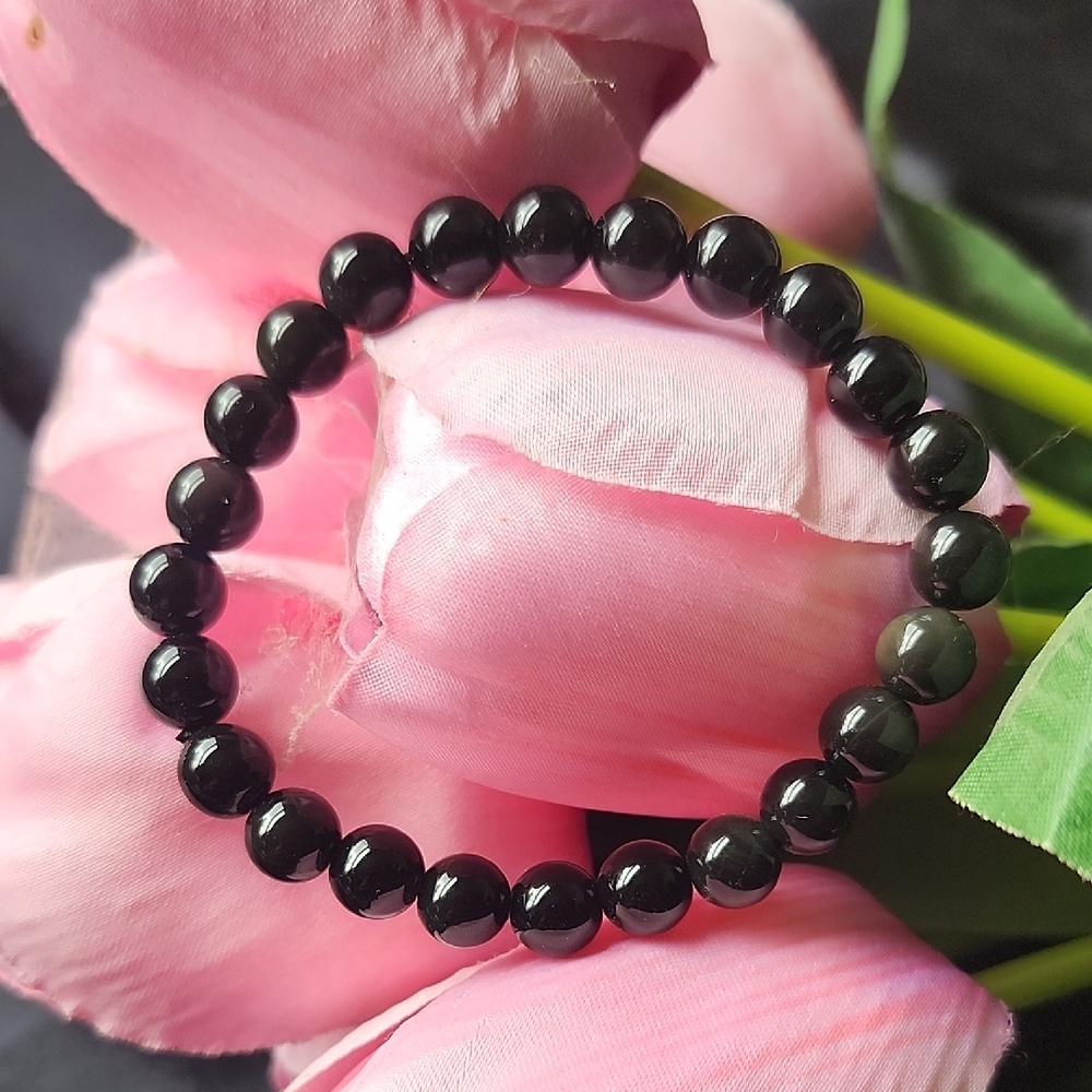 Gold Sheen Obsidian Bracelet